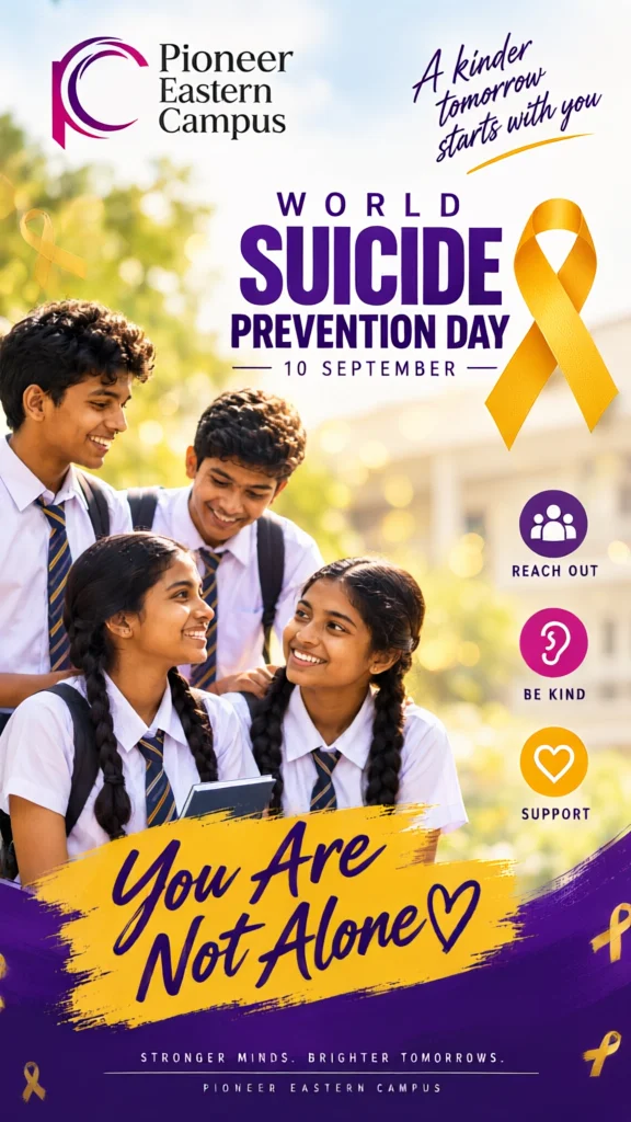 Pioneer Eastern Campus World Suicide Prevention Day poster